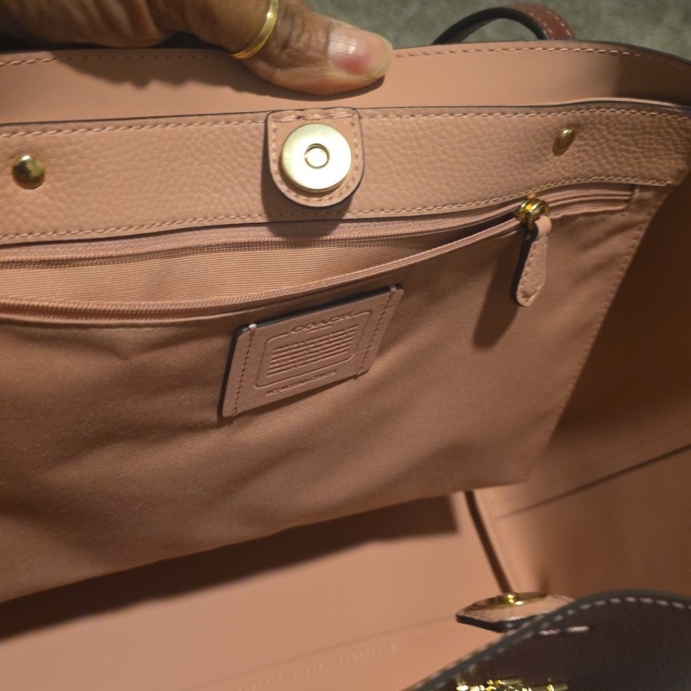 Coach LTH Tote  Wine. Inside Tag #N2 M2280-72673 PRICE IS FIRM - Picture 15 of 15